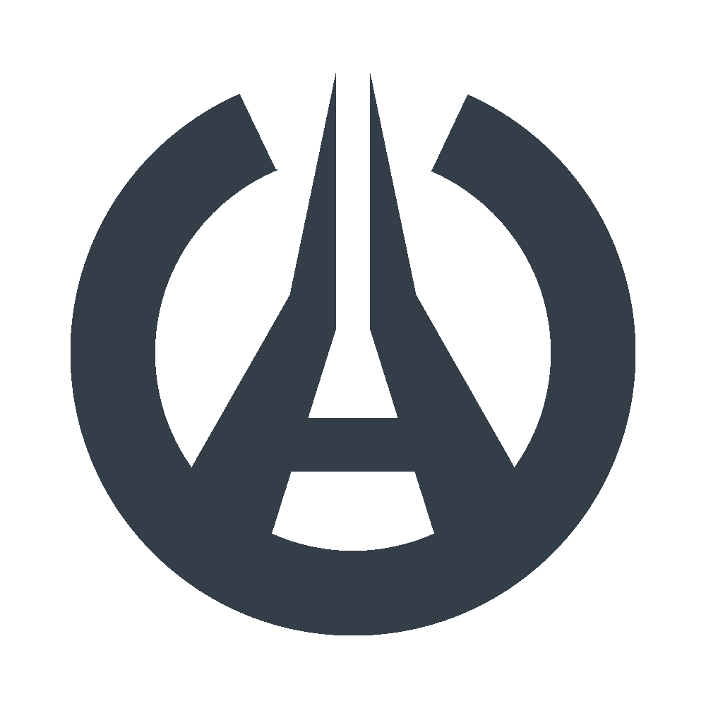 Le logo de Academywatch, en noir